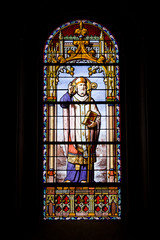 Archbishop on Stained Glass Window