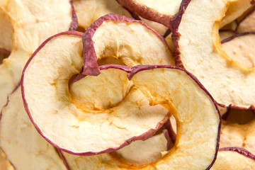 Dried apples background