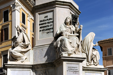 Obraz premium Rom Brunnen Säule Detail