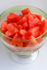 Watermelon Hearts Close Up