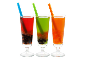 Bubble tea mit Beschneidungspfad