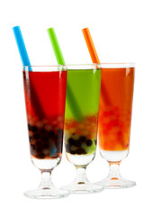 Bubble tea mit Beschneidungspfad