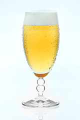 Bierglas Freisteller weiß
