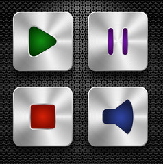 Audio icons set