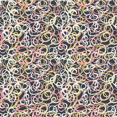 Seamless abstract curly wave pattern