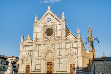 Fototapeta na wymiar The Basilica of the Holy Cross in Florence, Italy