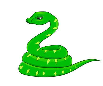 cartoon snake, the symbol of 2013