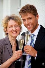 geschäftserfolg mit sekt