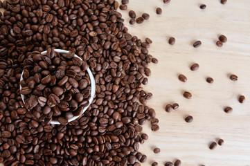 Fresh coffee beans