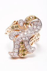 Fototapeta premium Golden Jewel Ring