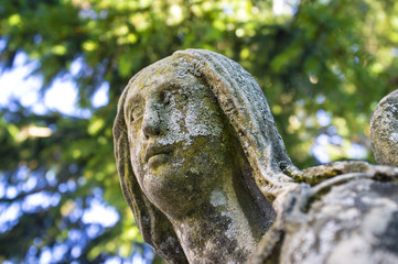 Angel statue color image