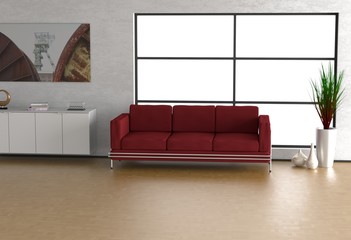 Rotes Sofa 2