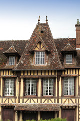 Fototapeta na wymiar great and ancient house in Normandy France