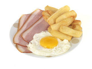 Ham Egg and Chips