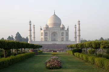 Foto op Plexiglas Taj Mahal mausoleum © johnnychaos