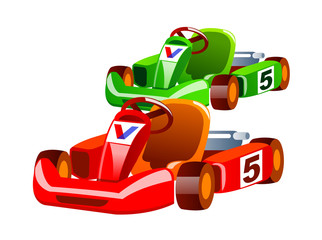 vector icon racing car