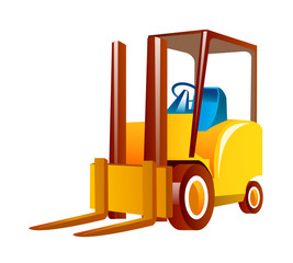 vector icon forklift