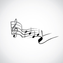 g key and notes in one tact logo - illustration - 43062241