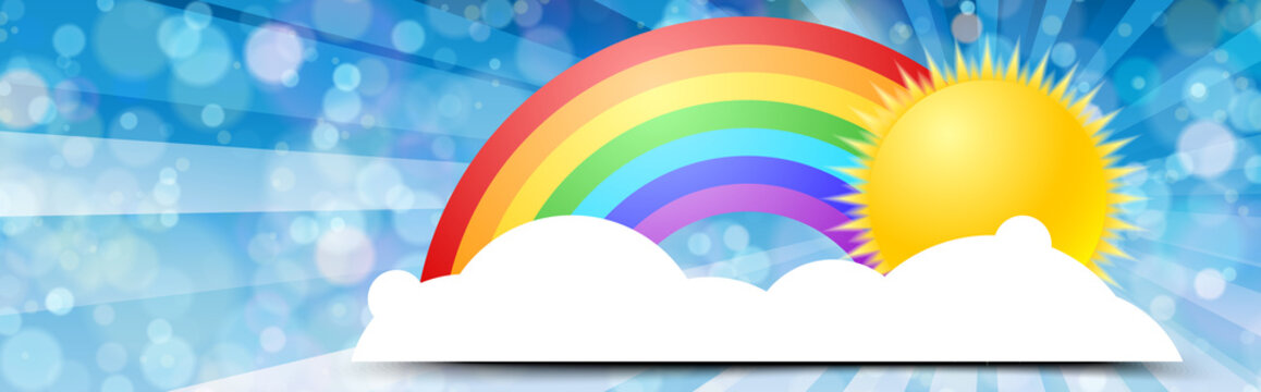 Rainbow & Sun banner
