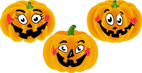 Obraz premium Halloween Pumpkins