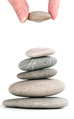 stones in balanced pile