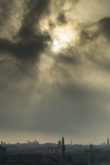 Obraz premium Venice Italy dark sun