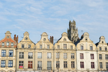 Facades buildings in French Arras
