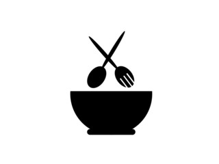 crossed fork and spoon - Restaurant menu background