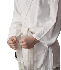 Kimono and a white belt