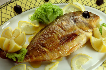 Grilled dorada fish, Mediterranean cuisine