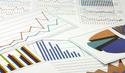 Obraz premium data graphics analysis