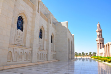 Fototapeta na wymiar Sultan Qabus Moschee