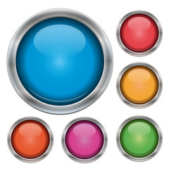 glossy button-set