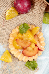 kleiner Pflaumenkuchen