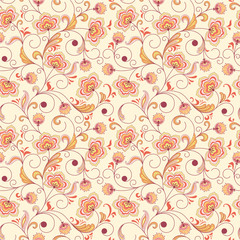 seamless abstract floral background
