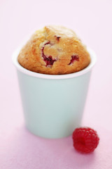 Muffin aux framboises