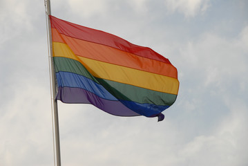 Regenbogenfahne, schwul- lesbisches Symbol, Homosexualität