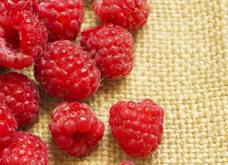 Raspberry on a table