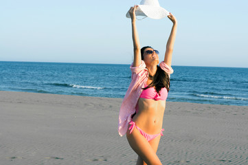 Beach bikini girl © Lulzim Hoxha