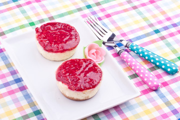 raspberry cheesecake