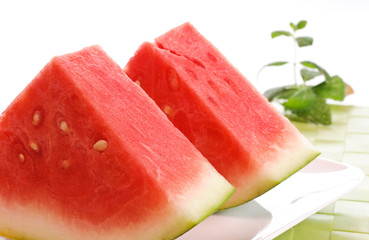 Fette di cocomero, close-up