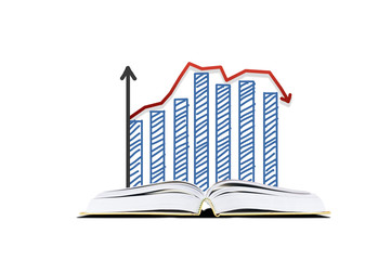 Business Graph. Pop-Up Book with Business Graph.