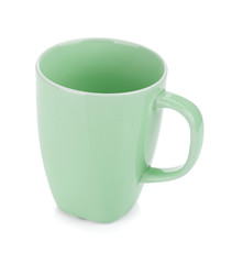 Light green coffee cup