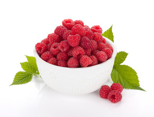 Ripe raspberries