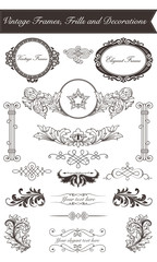 Vintage Frames, Frills and Decorations