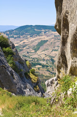 Lucanian dolomites. Pietrapertosa. Basilicata. Italy.