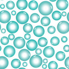 A turquoise blue bubble background that is seamless