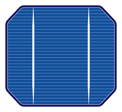 Solar cell, illustration of photovoltaic cell.