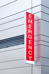 Krankenhaus - Schild der Notaufnahme