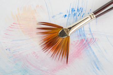 Fächerpinsel